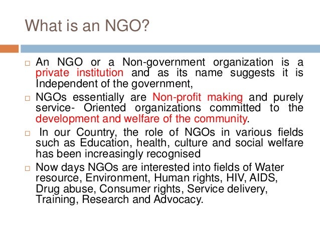 Halimbawa Ng Non Government Organization Non government organization( ng os)