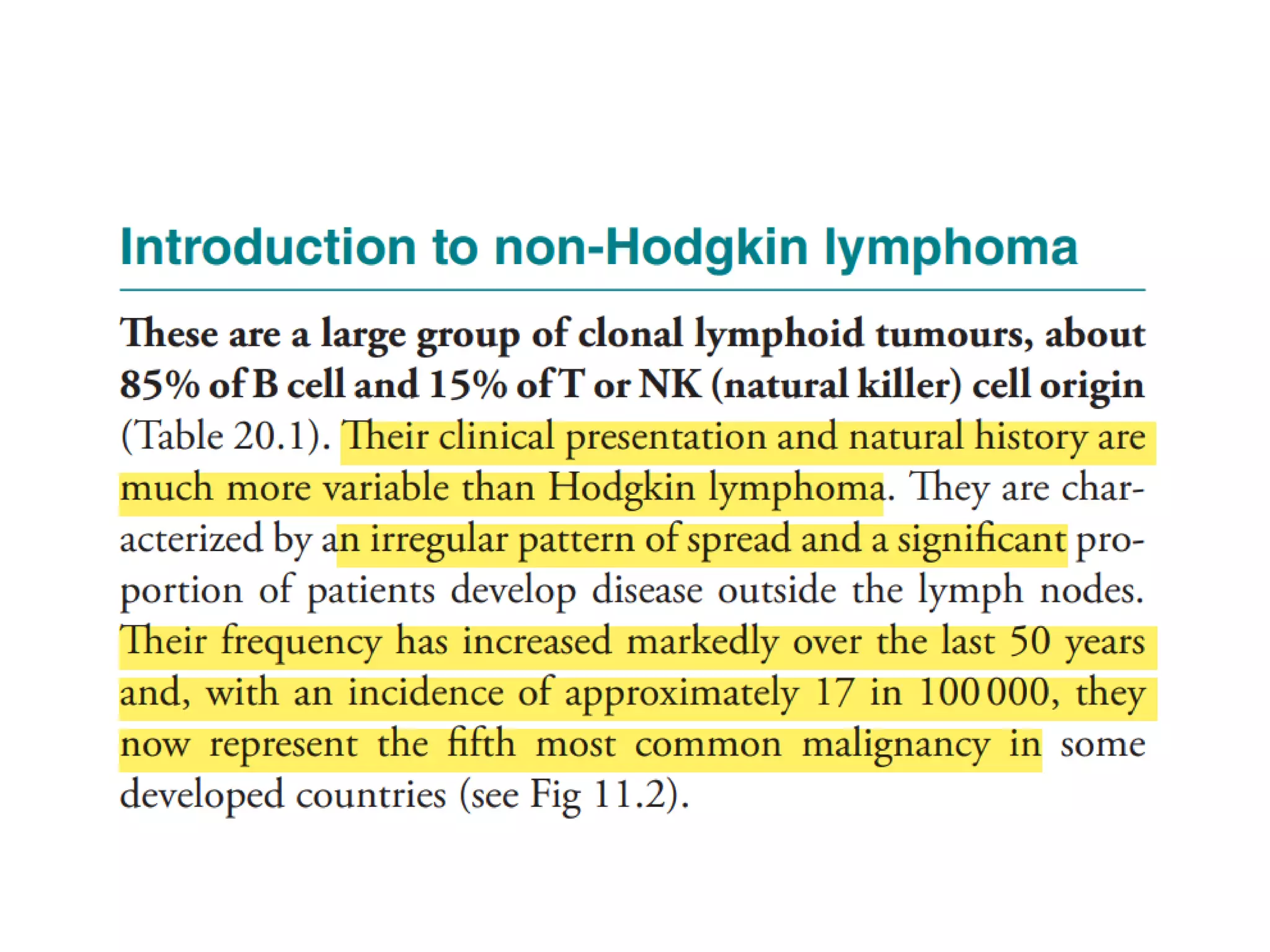 Non hodgkin lymphoma | PDF