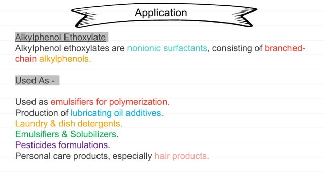 Non -ionic surfactants and their application | PPTX | Skin Care | Beauty