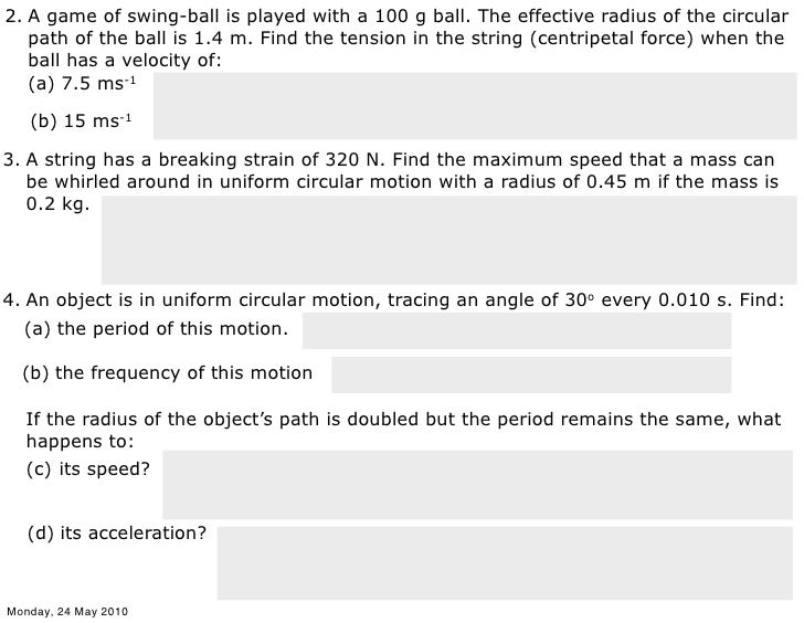 Non Linear Motion