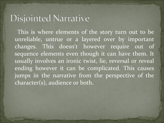 Nonlinear Narrative Non linear story-telling | PPT