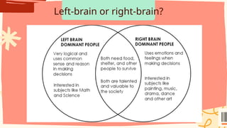 Left-brain or right-brain?
 