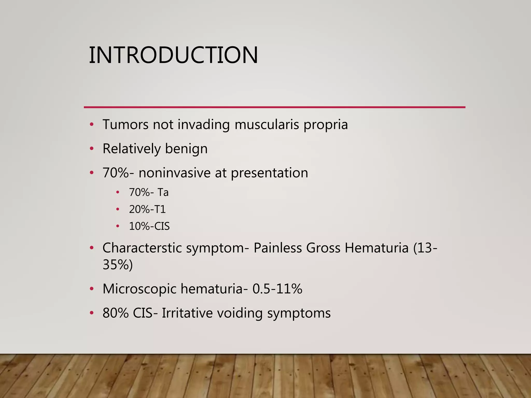 Non muscle invasive bladder cancer | PPTX