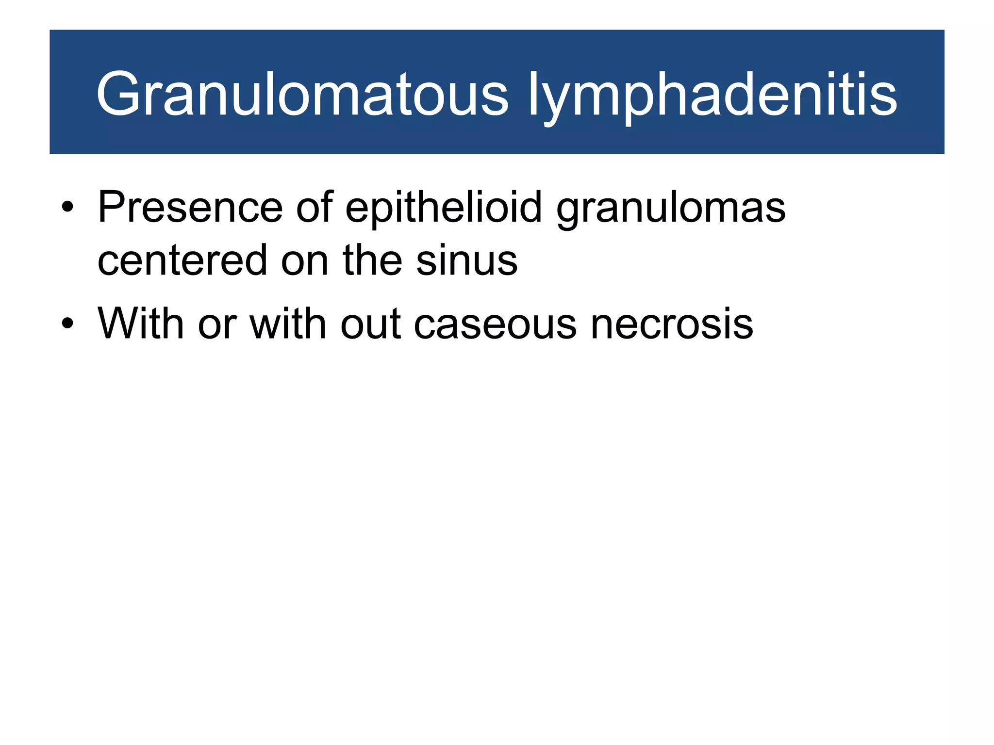 Non neoplastic lesions of lymph node | PPTX