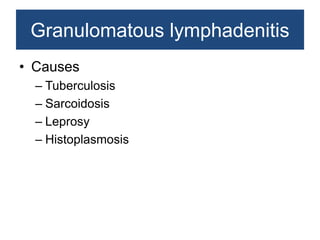 Non neoplastic lesions of lymph node | PPTX