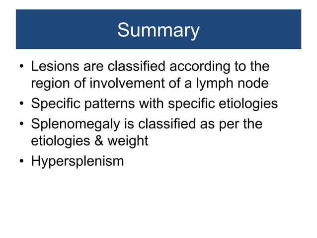 Non neoplastic lesions of lymph node | PPTX | Blood Disorders ...
