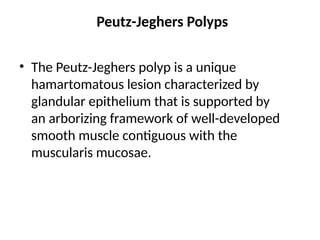 Arborizing Polyps NON-NEOPLASTIC POLYPS AND POLYPOID LESIONS .pptx