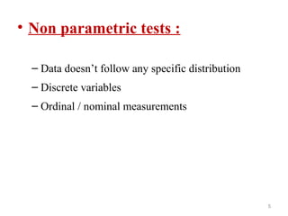 Non parametric tests by meenu | PPT