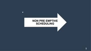 5
NON PRE EMPTIVE
SCHEDULING
 