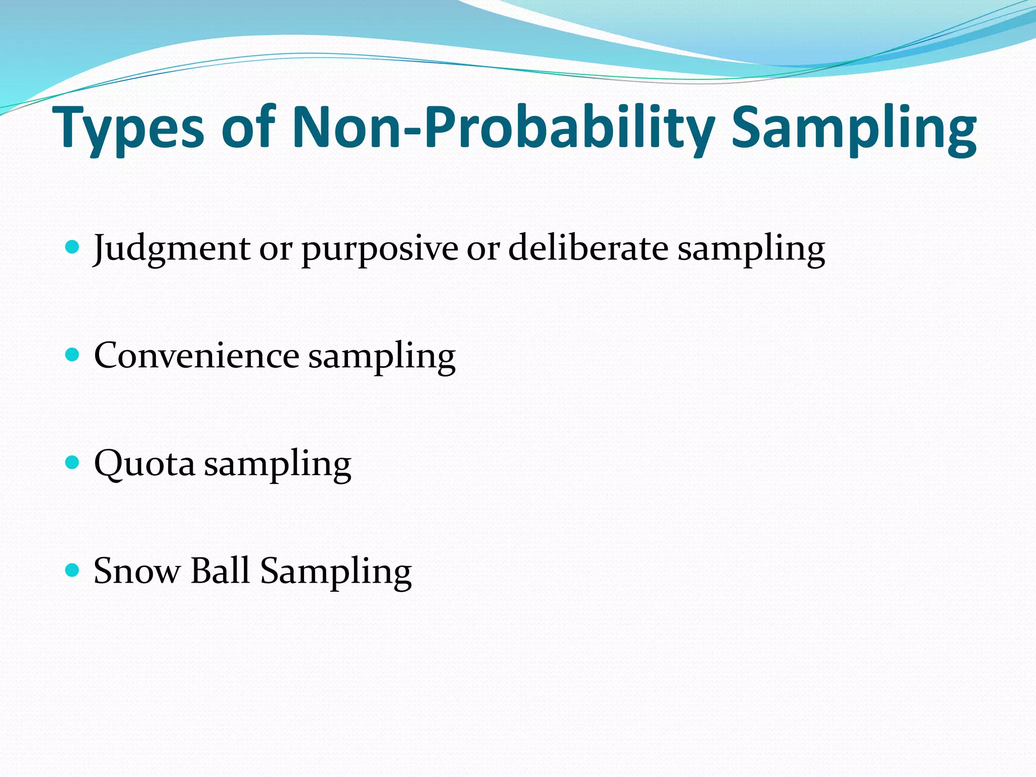 Non probability sampling | PPTX