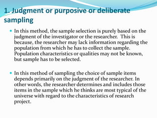 Non probability sampling | PPT