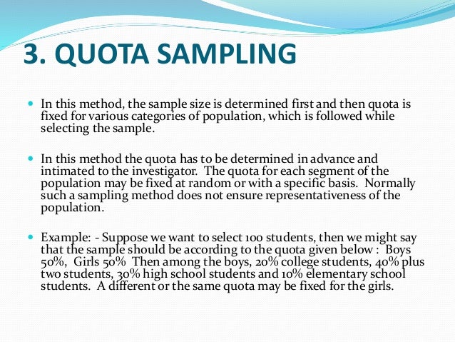 Non probability sampling