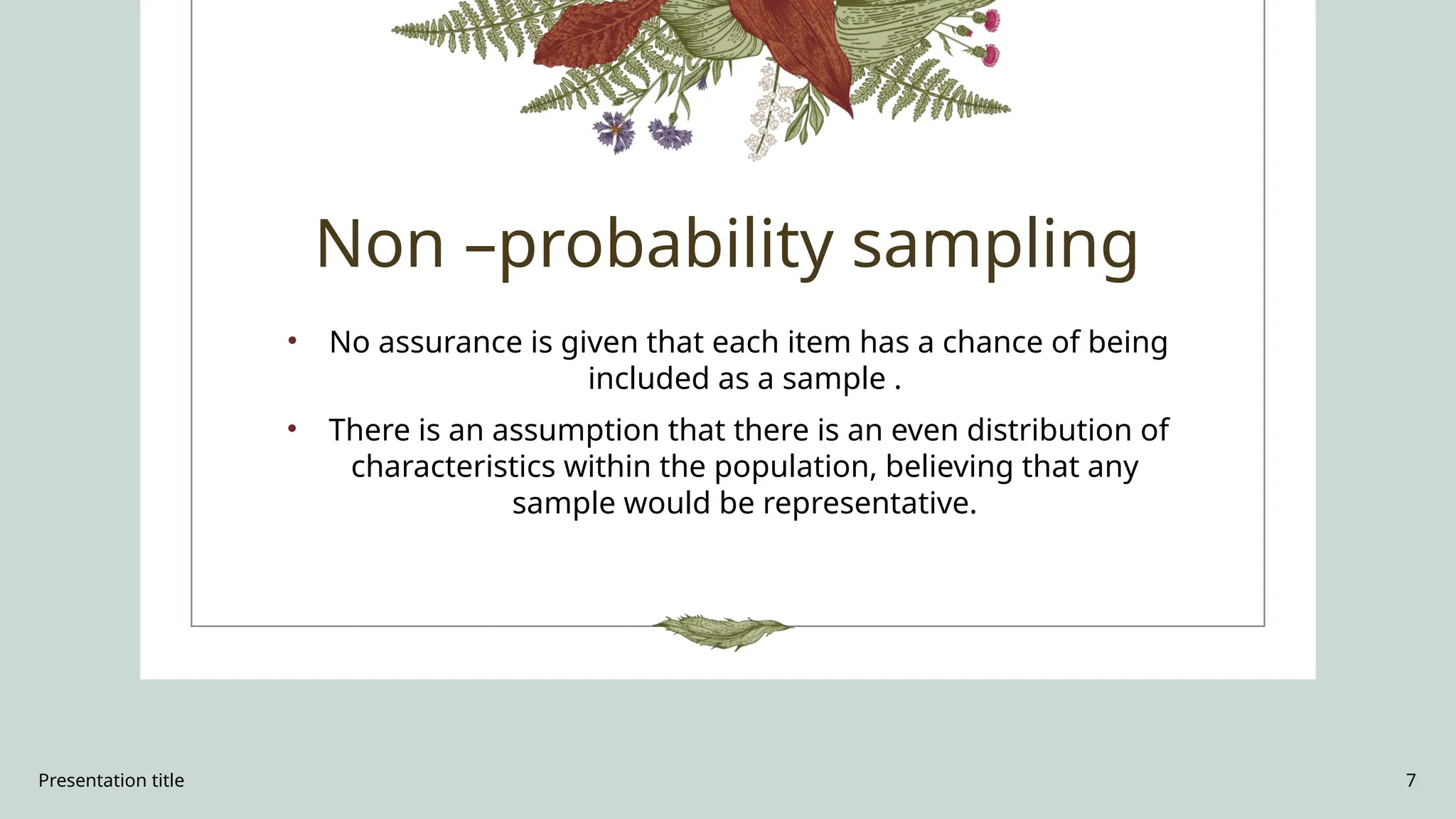 Non-probability sampling. Whats sampling | PPT