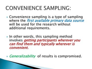 Non-probability sampling Community Medicine | PDF