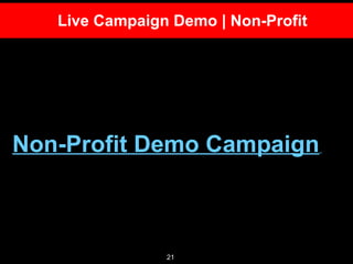 Live Campaign Demo | Non-Profit Non-Profit Demo Campaign   