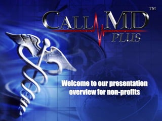 Welcome to our presentation
 overview for non-profits
 