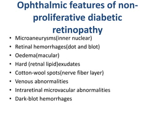 Non proliferative diabetic retinopathy by phaneendra akana | PPTX