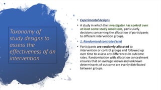 Non randomized controlled trial | PPTX | Medical Health