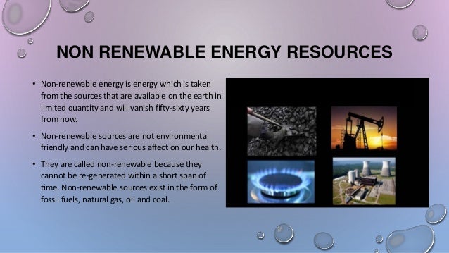 Non Renewable