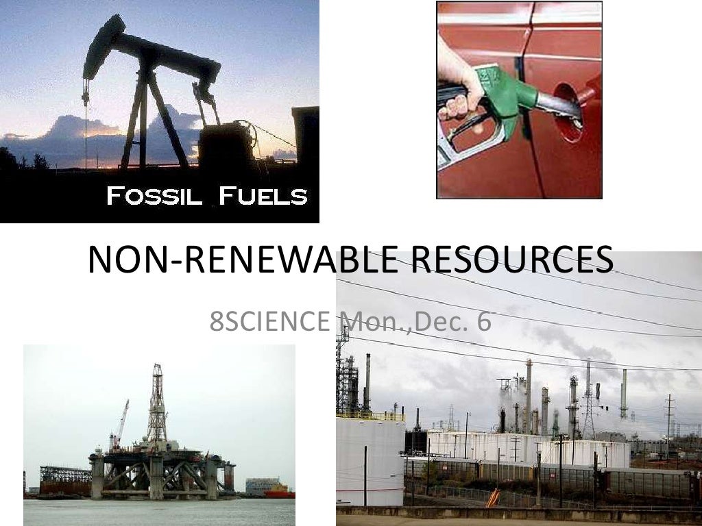 Non renewable resources