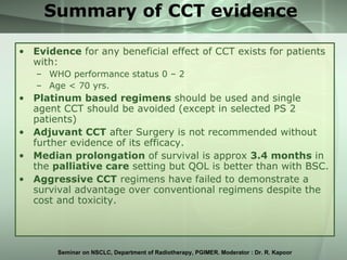 Cct Performance Non Small Cell Lung Cancer | PPT
