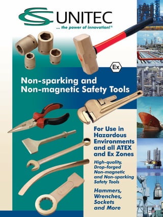 High-quality,
Drop-forged
Non-magnetic
and Non-sparking
Safety Tools

Hammers,
Wrenches,
Sockets
and More
 