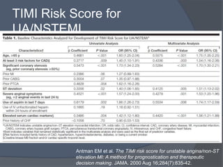 Non st elevation myocardial infarction and unstable angina | PPTX