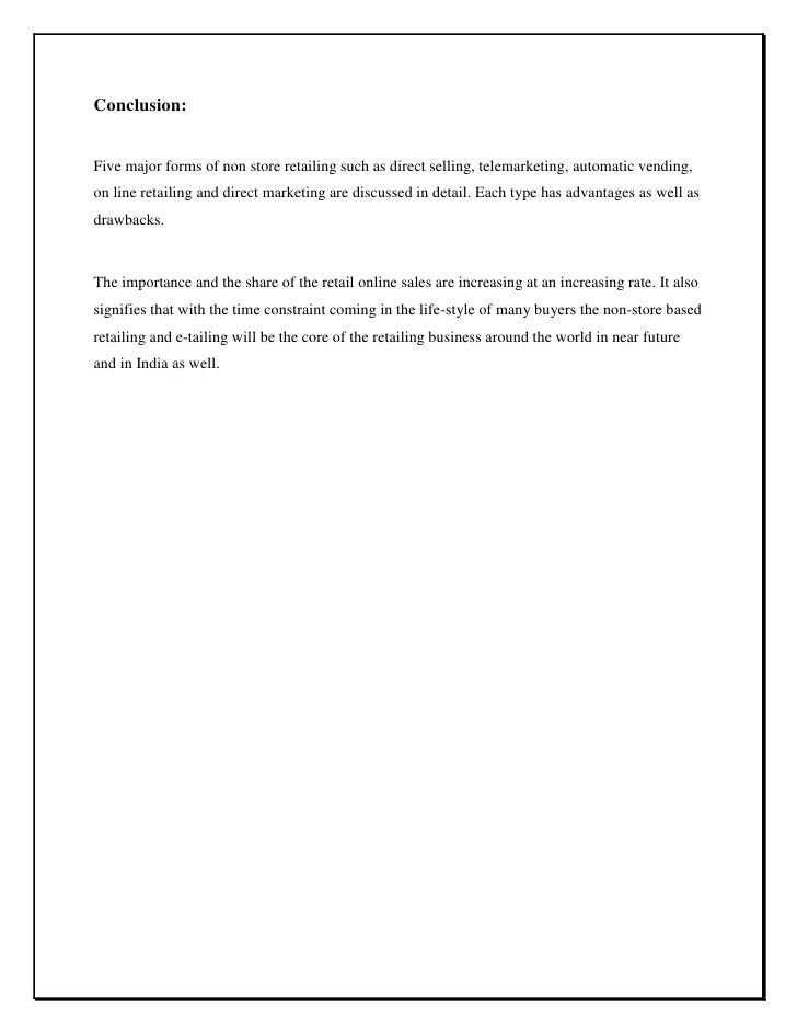 Non Store Retail Format