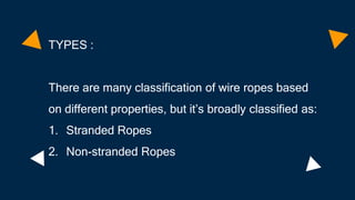 Non stranded ropes | PPTX