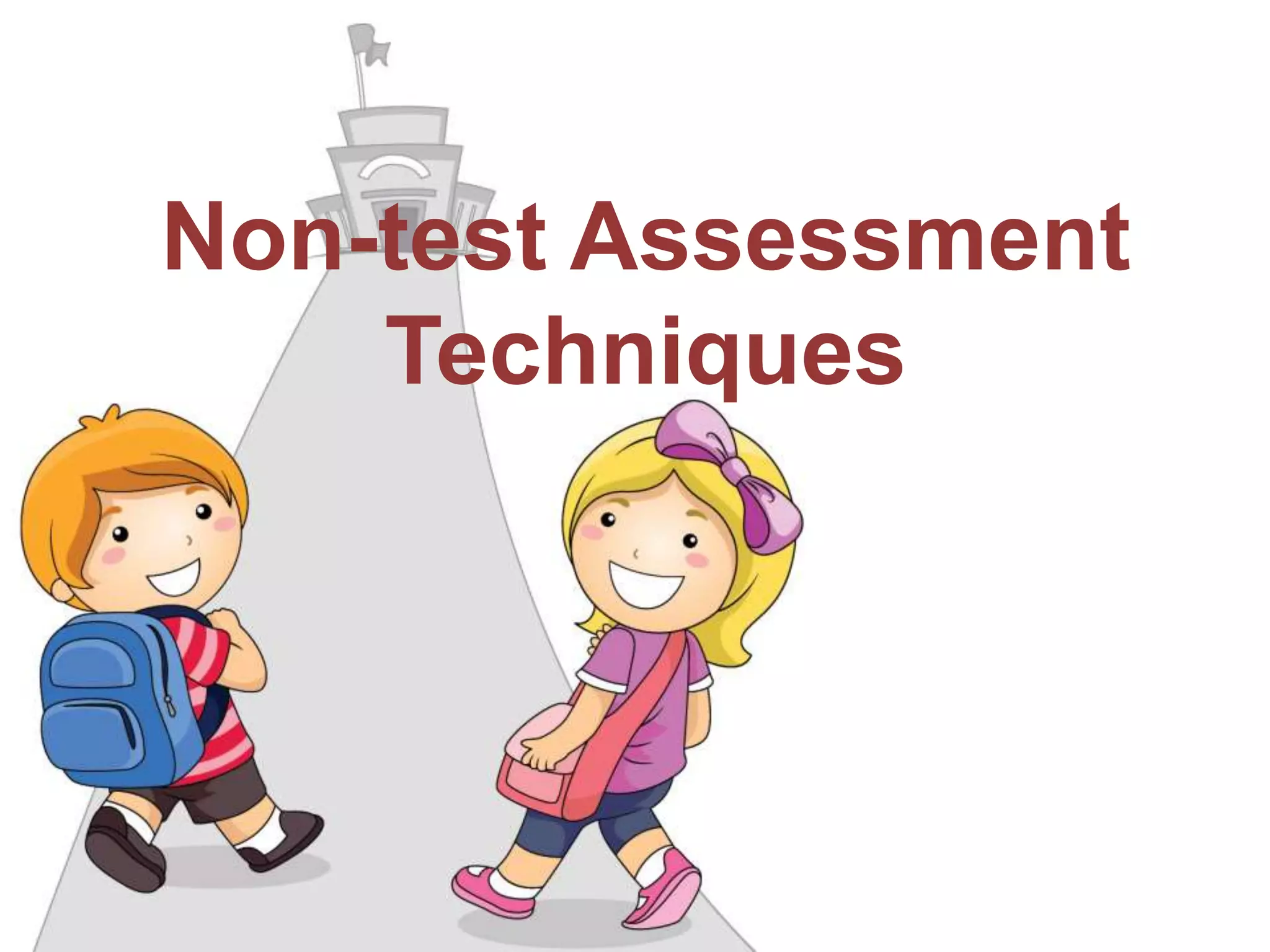 Non-test Assessment 
Techniques 
 