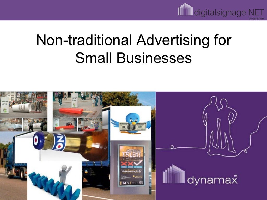 Nontraditional advertising for small businesses