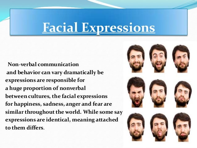 Non Verbal Communication Facial Expressions 38