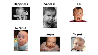 Happiness Sadness Fear
Surprise
Anger Disgust
 