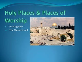 Holy Places & Places of WorshipA synagogueThe Western wall 