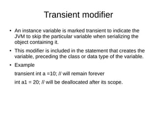 Non access modifiers | PDF