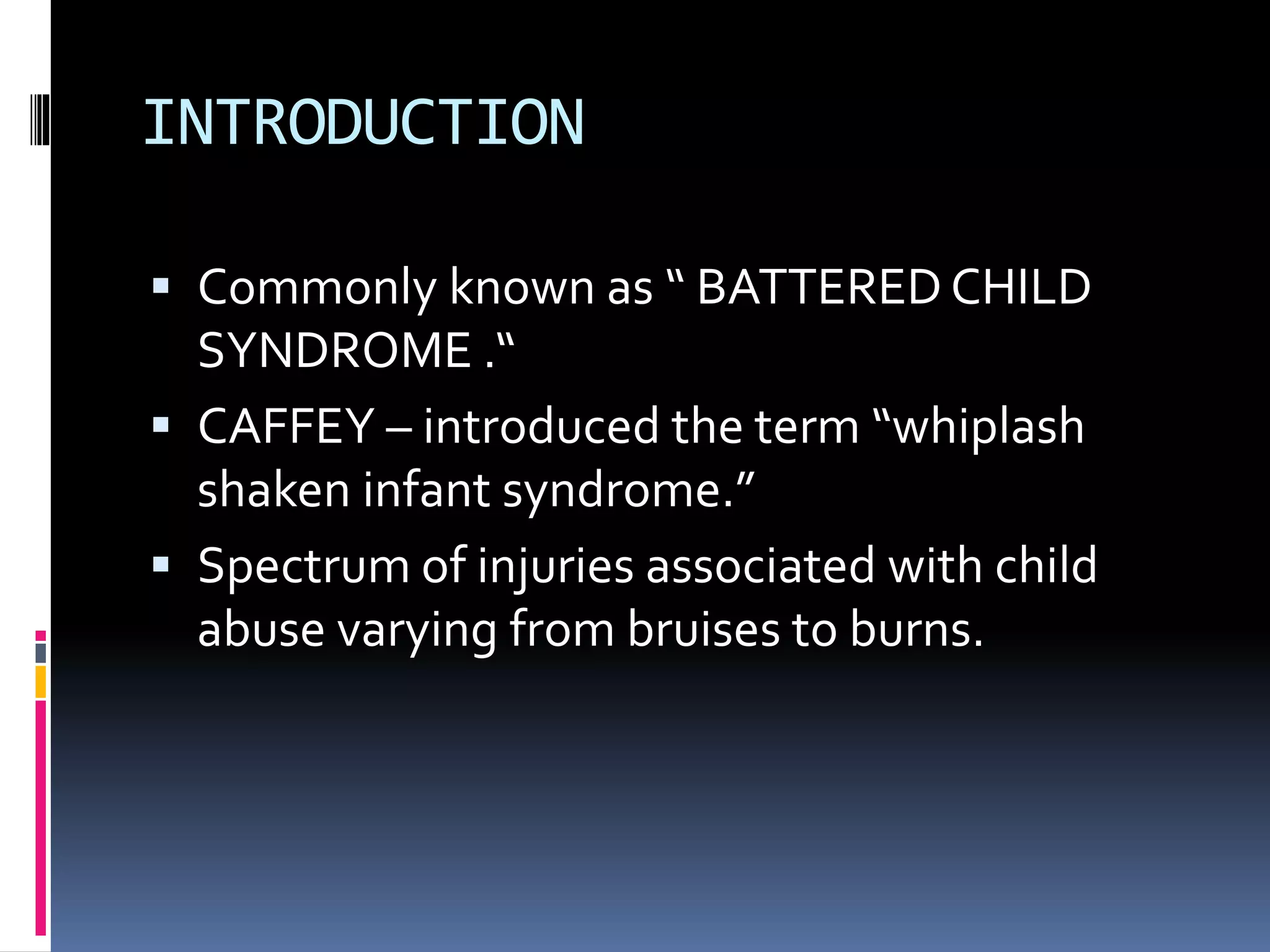 Non Incapacitating Injury Non accidental injuries | PPTX