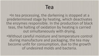 Tea Heating Process Non alcoholic beverages - TEA | PDF
