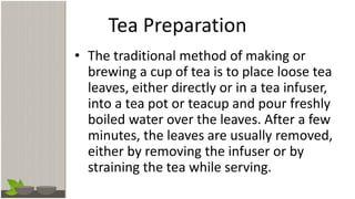 Non alcoholic beverages - TEA | PDF