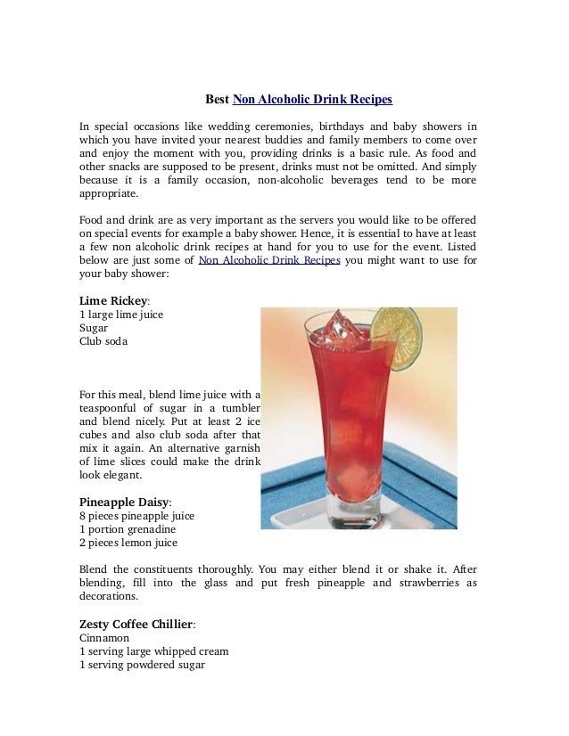 Best Non Alcoholic Drink Recipes