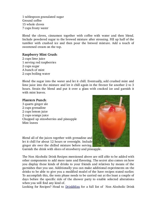 Best Non Alcoholic Drink Recipes