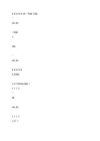 ∥ ∥ ∥ ∥ ∥ uk −XΩ 1|Ω|
ˆ
uk dx
+XΩ
1
|Ω|
ˆ
uk dx
∥ ∥ ∥ ∥ ∥
L2(Ω)
≤ C1|Duk|(Ω) +
∣ ∣ ∣ ∣
ˆ
Ω
uk dx
∣ ∣ ∣ ∣
≤ C +
 