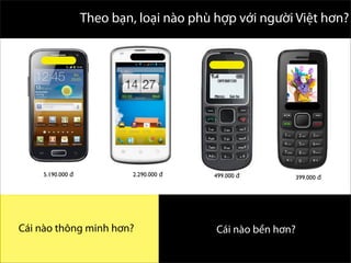 Theo bạn, loại nào phù hợp với người Việt hơn?
5.190.000 đ 2.290.000 đ 499.000 đ 399.000 đ
Cái nào thông minh hơn? Cái nào bền hơn?
 