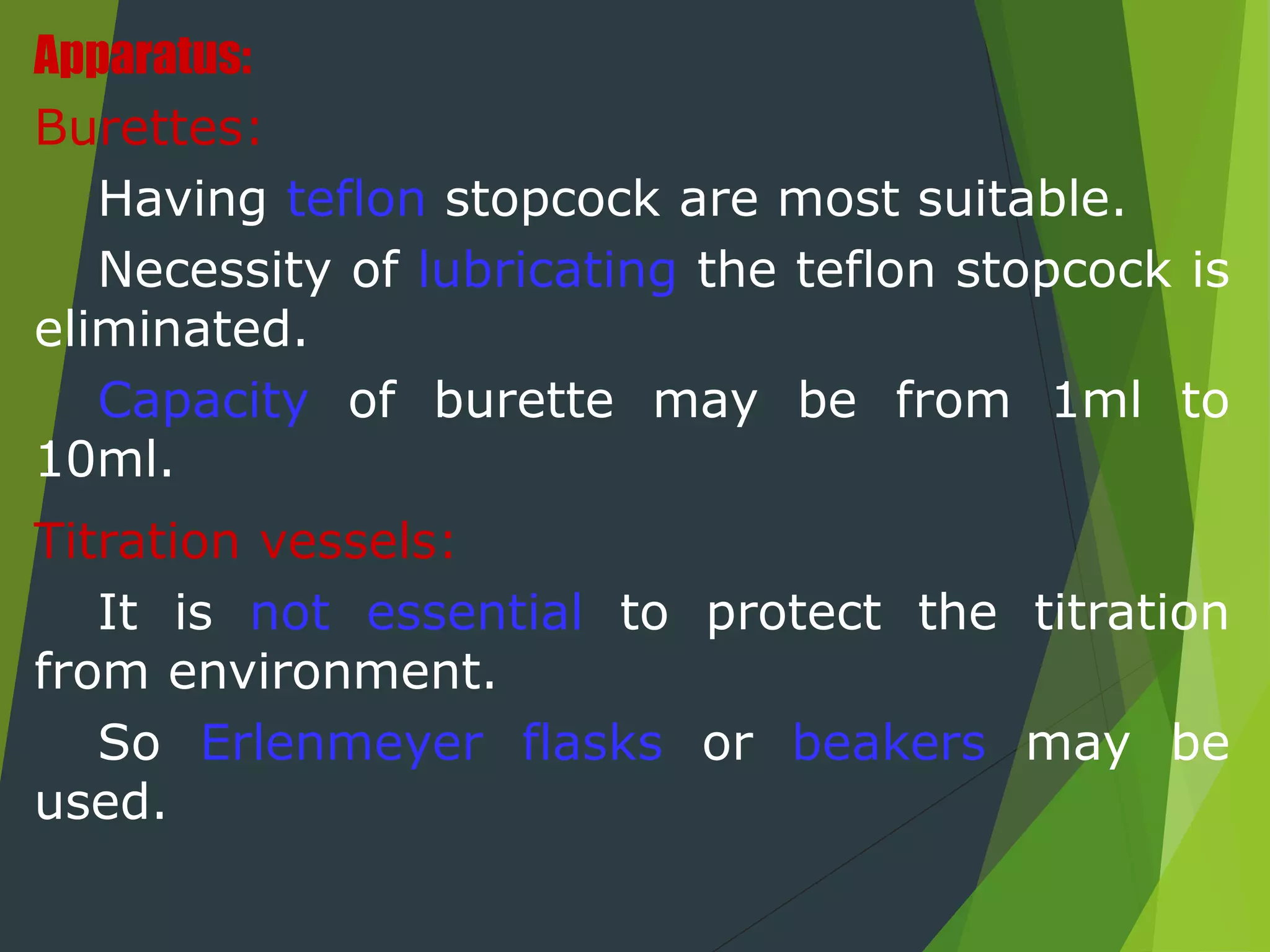 Non aqueous titration Pharmaceutical Analysis PPT