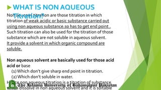 Non aqueous titration (AB-Production) IUB-BWP