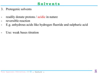 Non aqueus Titration_Analysis_ B. Pharm..pptx