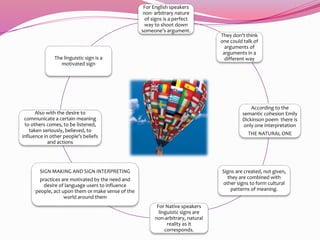 Non arbitrary nature of signs | PPT
