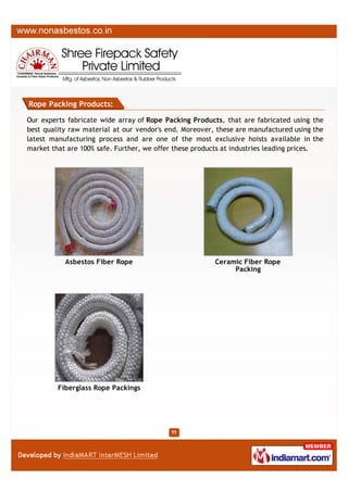 Leading Manufacturer and Supplier from Ahmedabad, our product range includes
Vermiculite Coated Fiberglass such as Vermiculite Coated Fiberglass Square Rope,
Mica Coated Fiberglass Fabric and Vermiculite Coated Fiberglass Woven Tape.

Vermiculite Coated Fiberglass
Square Rope

Mica Coated Fiberglass Fabric

Vermiculite Coated Fiberglass
Woven Tape

A Member of

Products

VERMICULITE COATED FIBERGLASS

 