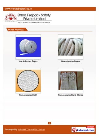 Products

OTHER PRODUCTS:

Fire Welding Blanket

Ceramic Fiber Woven Fabrics

Ceramic Fiber Woven Cloth

Non Asbestos Packing
Products

A Member of

 