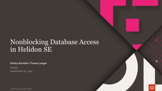 Nonblocking Database Access in Helidon SE | PPT