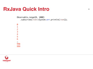 Non Blocking I/O for Everyone with RxJava | PDF